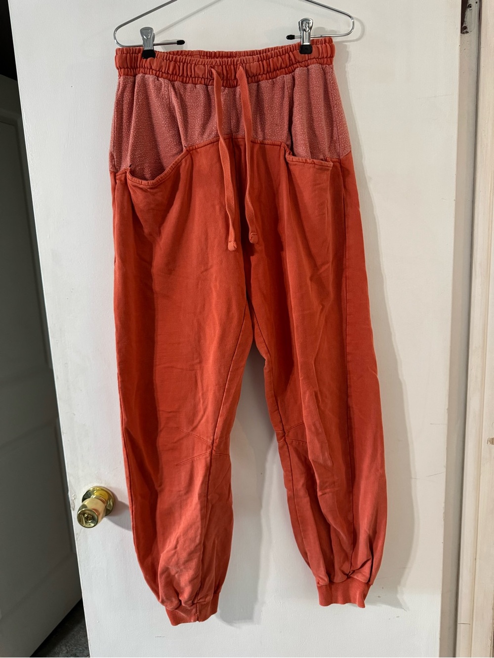 Urban Outfitters Rust Orange Drawstring Joggers